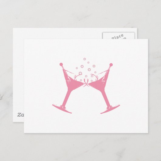 Martini Glass Briefkaart (Voorkant / Achterkant)