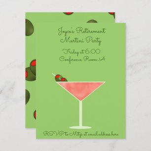 Martini Glass met Olife Invitation Kaart