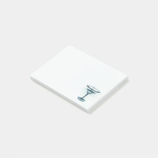 Martini Glass Sketch Post-it Notes (Schuin)