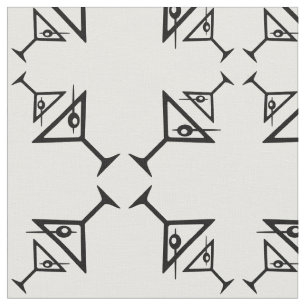Martini Glasses Stylish Retro Martini Pattern Stof