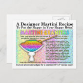 Martini Granitias Recepten Briefkaart (Voorkant / Achterkant)