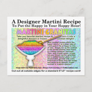 Martini Granitias Recipes Briefkaart