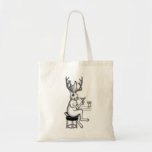 Martini Jackalope tote Bag (Voorkant)