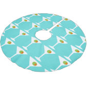 Martini Kerstboom Skirt (turquoise) Rok (Gekanteld)