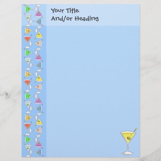Martini Letterhead Persoonlijk Briefhoofd (Voorkant)