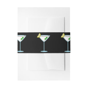 Martini Liefhebbers Cocktailglas Bartender Alcohol Uitnodigingen Wikkel