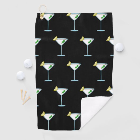 Martini Lovers Cocktail Glass Bartender Alcohol Golfhanddoek (Insitu)