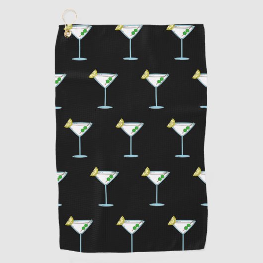 Martini Lovers Cocktail Glass Bartender Alcohol Golfhanddoek (Voorkant)