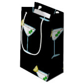 Martini Lovers Cocktail Glass Bartender Alcohol Klein Cadeauzakje (Achterkant Gekanteld)