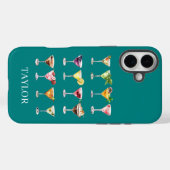 Martini Madness Monogram Case-Mate iPhone Case (Achterkant (horizontaal))