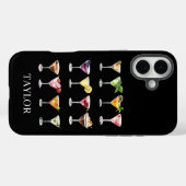 Martini Madness Monogram Case-Mate iPhone Case (Achterkant (horizontaal))
