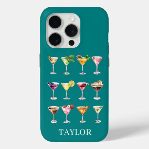 Martini Madness Monogram iPhone 15 Pro Case
