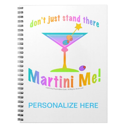 MARTINI ME! NOTEBOOK - JOURNAL (Devant)