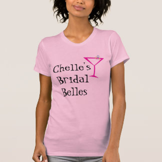martini met kleurenring, Bridal Belles T-shirt