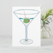 Martini Mixer uitnodiging (Staand voorkant)