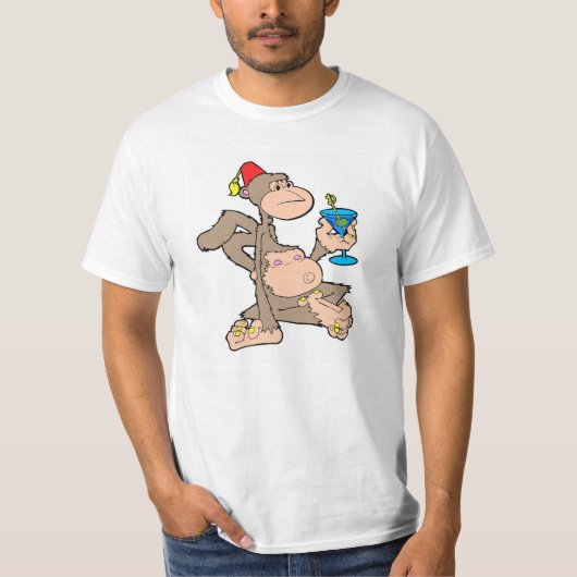 Martini Monkey T-shirt (Voorkant)