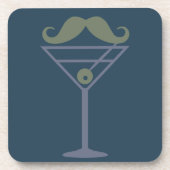 Martini Mustache aangepaste onderzetters (Voorkant)