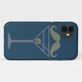 Martini Mustache coque iphone personnalisé (Dos (Horizontal))