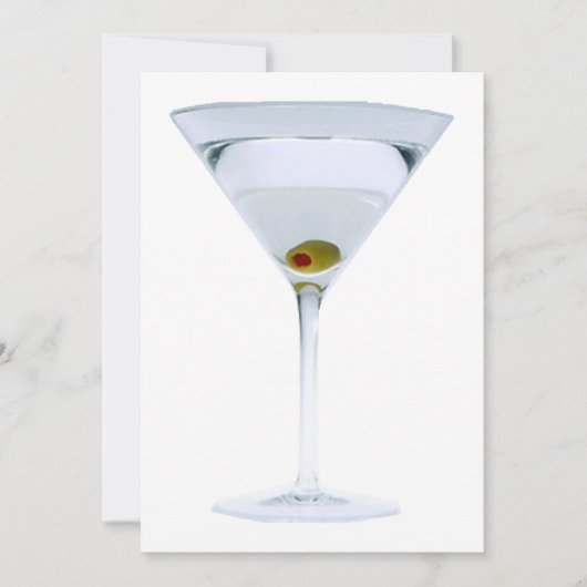 Martini Party Invitation Kaart (Voorkant)