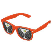Martini Party Shades (zwart) Retro Zonnebril (Gekanteld)