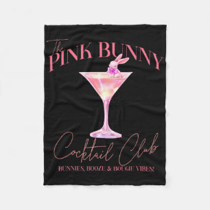 Martini Pasen Roze Konijn Staart Social Club Geluk Fleece Deken