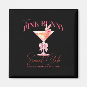Martini Pasen Roze Konijn Staart Social Club Geluk Magneet