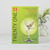 Martini Please Invitation Save The Date (Staand voorkant)