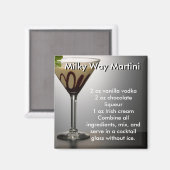 MARTINI RECEPE MAGNET DE MILKY WAY (Recto/Verso)