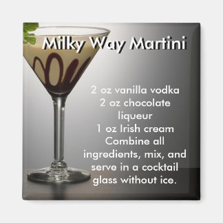 MARTINI RECEPE MAGNET DE MILKY WAY