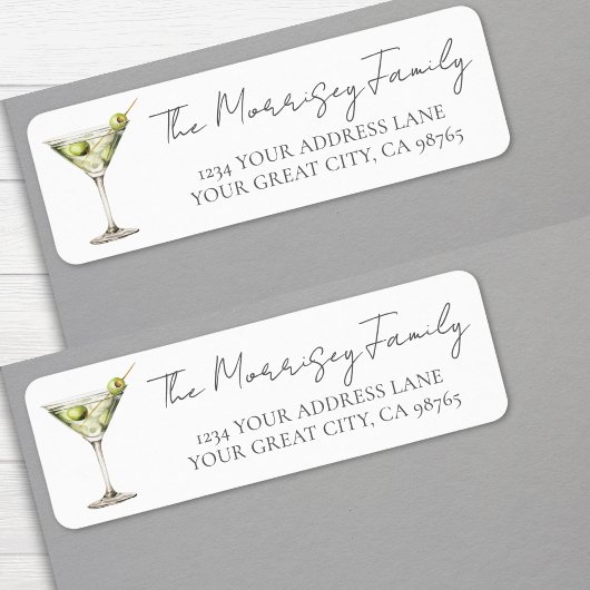 Martini Retouradreslabel Etiket