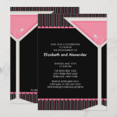 Martini Ring Cocktail Engagement Party Uitnodiging (Voorkant / Achterkant)