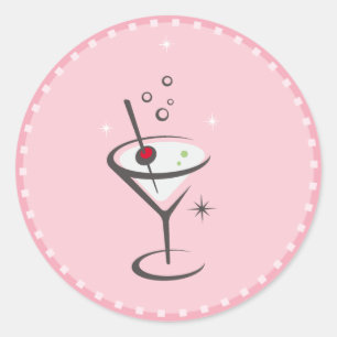 martini ronde sticker