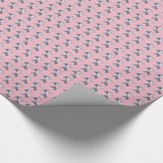 Martini rose - emballage cadeau monogramme personn (Coin)