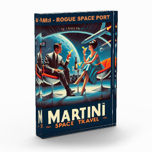 Martini Ruimtereis Poster Schurk Ruimtehaven Fotoblokken