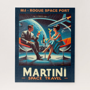 Martini Ruimtereis Poster Schurk Ruimtehaven Legpuzzel
