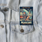 Martini Ruimtevaart Posters New York, New York Button (Insitu)