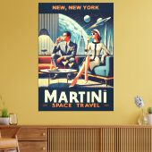 Martini Ruimtevaart Posters New York, New York Canvas Afdruk (Insitu (Woonkamer))