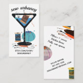 Martini seamstress notions visitekaartje (Voorkant / Achterkant)