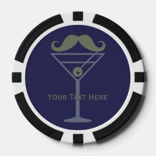 Martini snor aangepaste poker chips