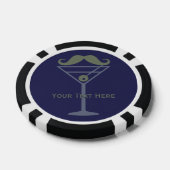 Martini snor aangepaste poker chips (Enkel)