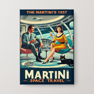 Martini Space Reizen Posters De Martini's 1957 Button