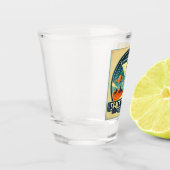 Martini Space Travel 1957 New Worlds Logo Shot Glas (Links)