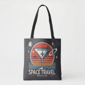 Martini Space Travel 1957 Space Age Logo Draagtas (Voorkant)