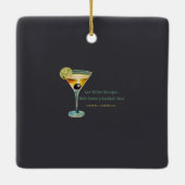 Martini Space Travel 1957 Space Age Logo Keramisch Ornament (Achterkant)