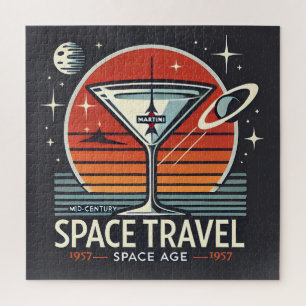 Martini Space Travel 1957 Space Age Logo Legpuzzel
