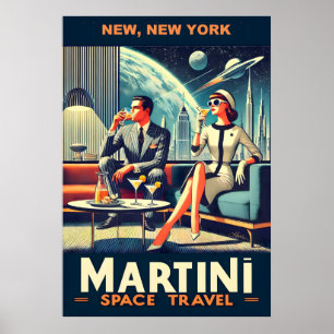 Martini Space Travel Affiches New York