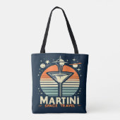 Martini Space Travel Lift Off Logo Draagtas (Achterkant)