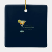 Martini Space Travel Lift Off Logo Keramisch Ornament (Achterkant)