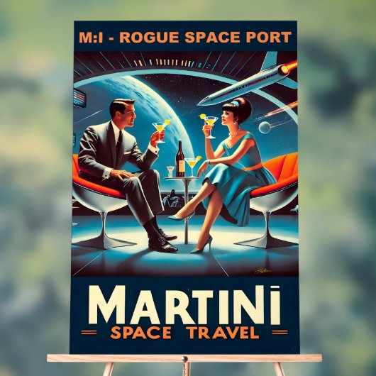 Martini Space Travel Poster Rogue Space Port (Neutre)