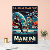 Martini Space Travel Poster Rogue Space Port (Mariage)